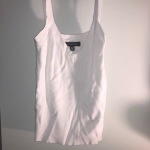 Cropped low cut tank